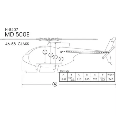Hughes 500E FUNKEY "SHERIFF" classe 600