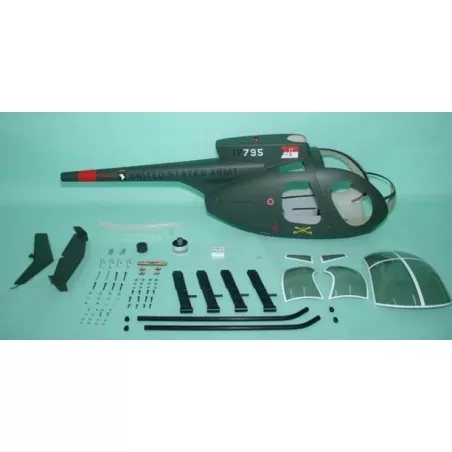 Hughes 500D  FUNKEY "Vert Armée" classe 600