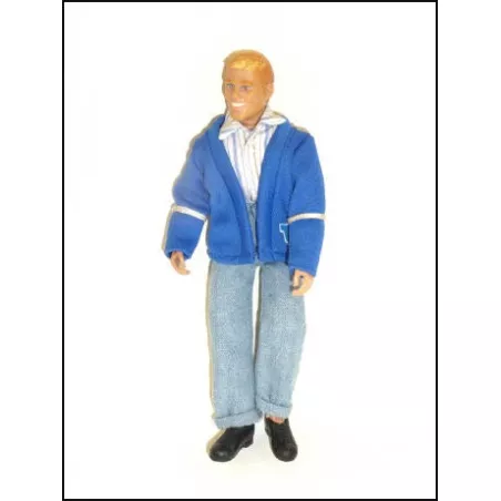 Pilote hélicoptère 1:9 (20cm) Jean