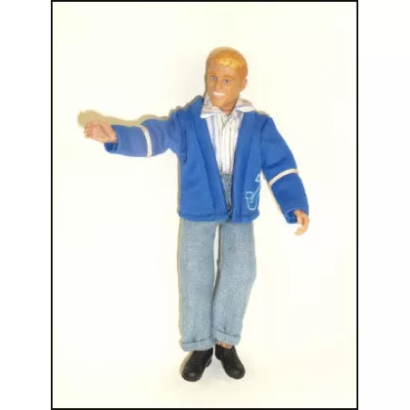 Pilote hélicoptère 1:9 (20cm) Jean