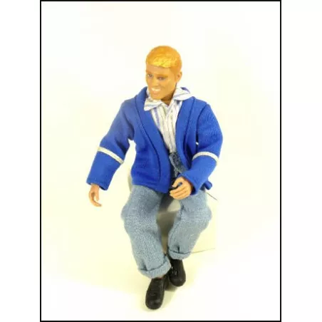 Pilote hélicoptère 1:9 (20cm) Jean