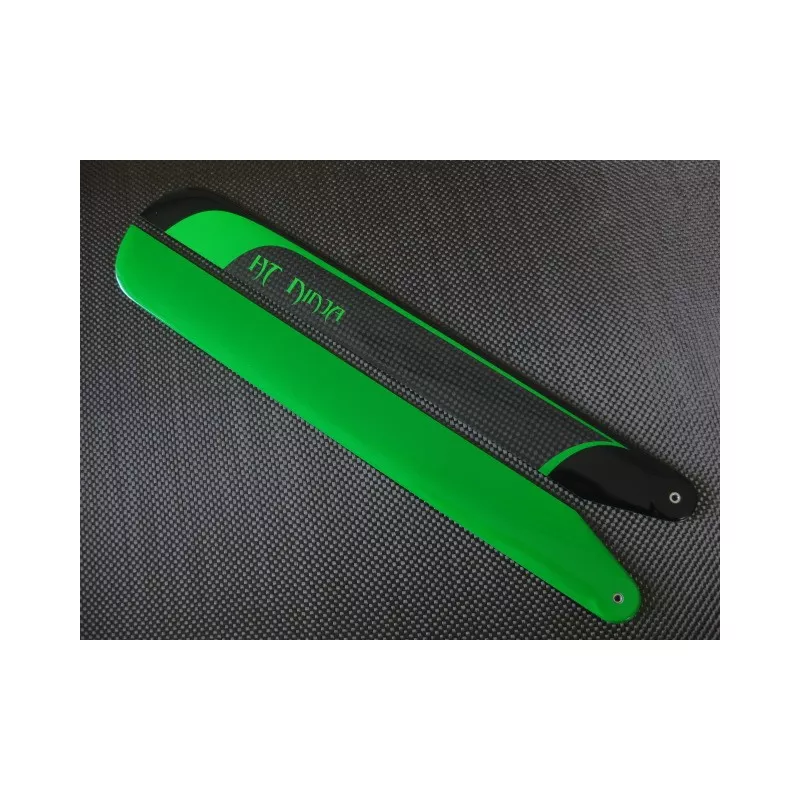 2 pales Helitec Ninja Neon Vert 710mm symétriques