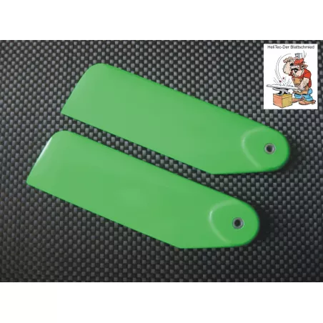 2 Helitec tail blades 105mm Neon Green
