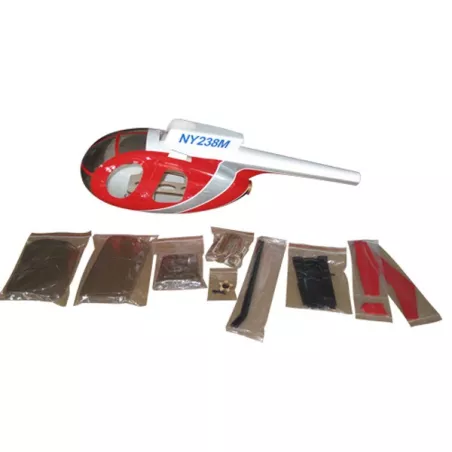 HUGHES 500D Police red 450 size