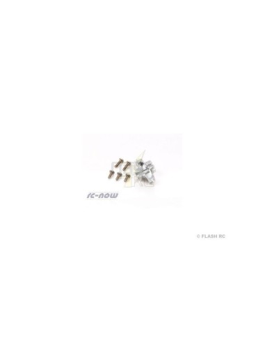 XTRMCPX016-F - Support alu de tubes 3mm pour châssis carbone (1 pc) Blade MCPX 