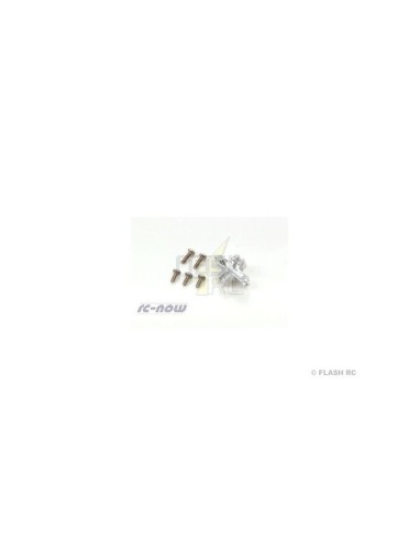 XTRMCPX016-E - Support alu de tubes 2mm pour châssis carbone (1 pc) Blade MCPX 