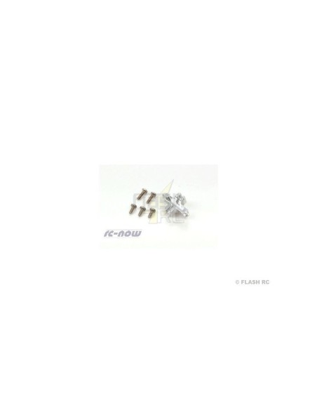 XTRMCPX016-E - Support alu de tubes 2mm pour châssis carbone (1 pc) Blade MCPX 
