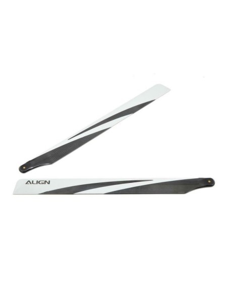 HD380A - Pales Rotor Princ. Carbone 380 A - TREX-470 LT Align 