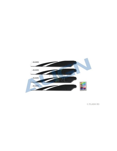 HD123AB - Pales noires & blanches - T-REX 150 Align 