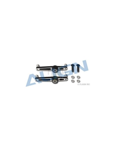 H55009 - Palonniers de mixage métal noirs + roulements - TREX 550E Align 