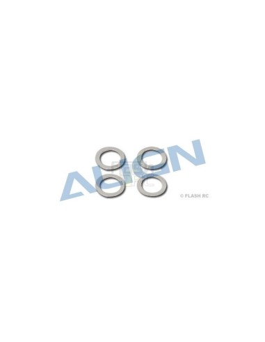 H55008 - Rondelles pour arbre rotor principal (4pcs) - TREX 550E Align 