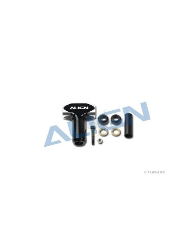 H55007 - Moyeu tête de rotor métal noir - TREX 550E Align 