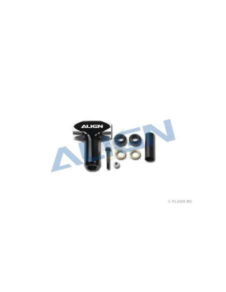 H55007 - Moyeu tête de rotor métal noir - TREX 550E Align 