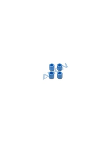 H50052AT - Protections noires  patins (4pcs) - TREX 500 Align 