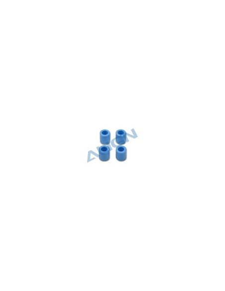 H50052AT - Protections noires  patins (4pcs) - TREX 500 Align 