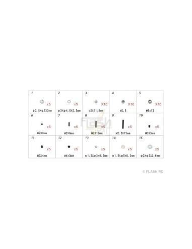 H45168 - Visserie - pour T-REX250  à TREX 500 Align 