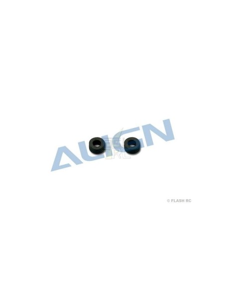 H25038A - Amortisseur caoutchouc noir (2pcs) - T-REX 250  Align 