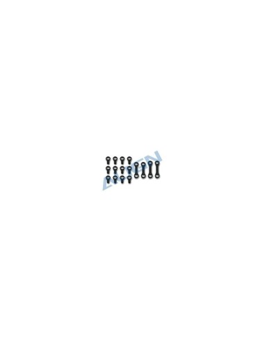 H25036 - Biellettes + chapes (12+2+2pcs) - T-REX 250 Align 