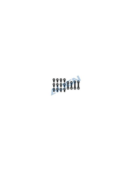 H25036 - Biellettes + chapes (12+2+2pcs) - T-REX 250 Align 