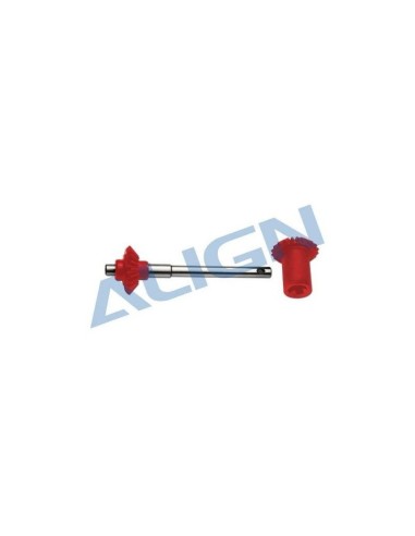 H60G003AXT - Arbre d'anticouple avec pignon - TREX 600E Align 