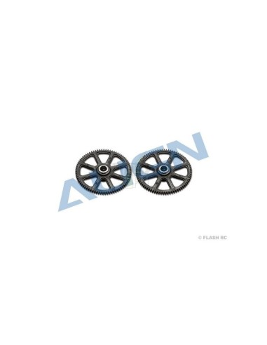 H15G001XX - Couronne principale 78 dents (2 pcs) - T-REX 150 Align 