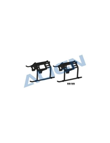 H15F001XAT - Train atterrissage noir (2 pcs) - T-REX 150 Align 