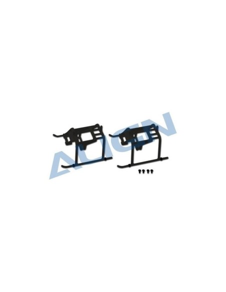 H15F001XAT - Train atterrissage noir (2 pcs) - T-REX 150 Align 