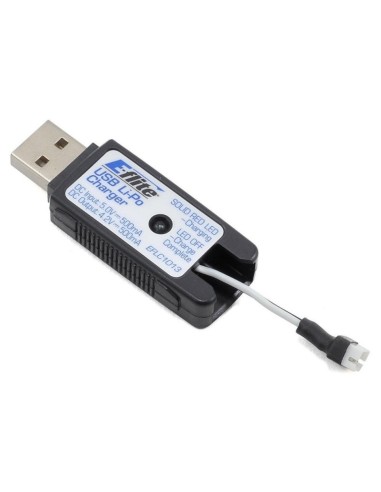 Chargeur USB LI-Po 1S 500mA, prise UMX (EFLC1013) 
