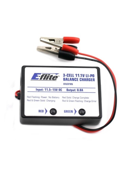 Chargeur 3-Eléments LiPo avec équilibreur, 0.8A 