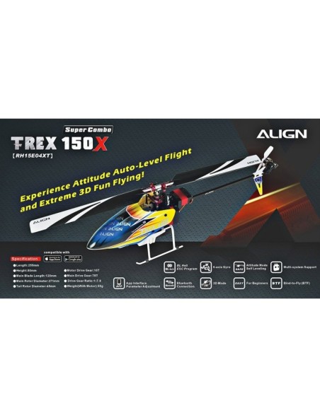 ALIGN T-REX 150X DFC Super Combo - BTF RH15E04X 