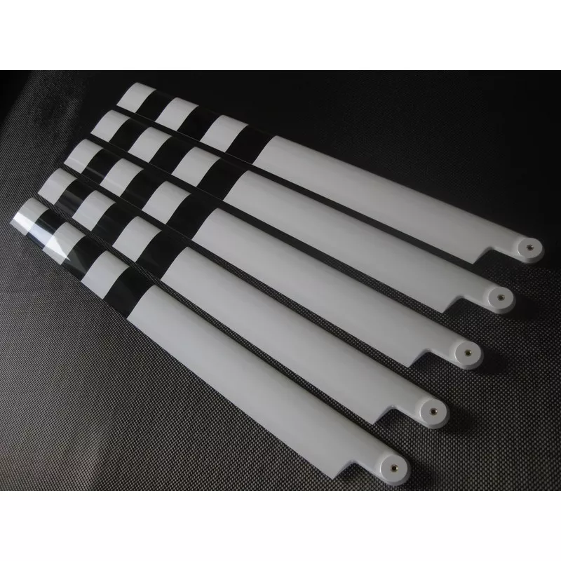 5 Helitec scale blades 470mm Grey/black airfoil S