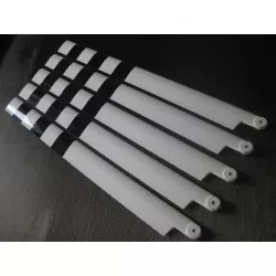 5 Helitec scale blades 580mm grey/black airfoil S