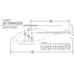 Jet Ranger FUNKEY 600 size "Kit "unpainted"